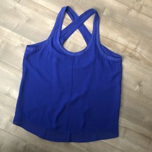 Royal Blue TankTop w. Low Back